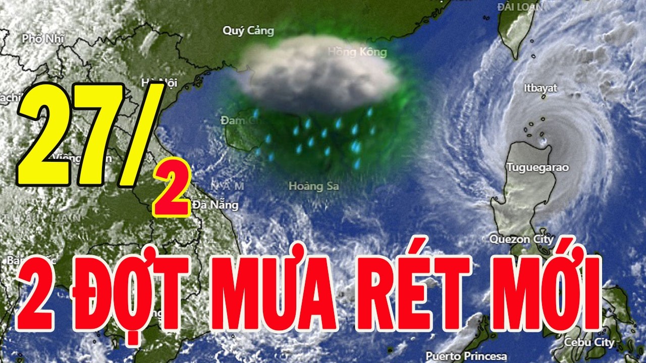 Tin Bão Mới Nhất :Dự báo thời tiết hôm nay ngày mai 27/2/  dự báo thời tiết 3 ngày tới#thời tiết