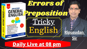 Tricky Error Detection and Correction from Objective General English Set 6 (43-50) by Ripusudan Sir