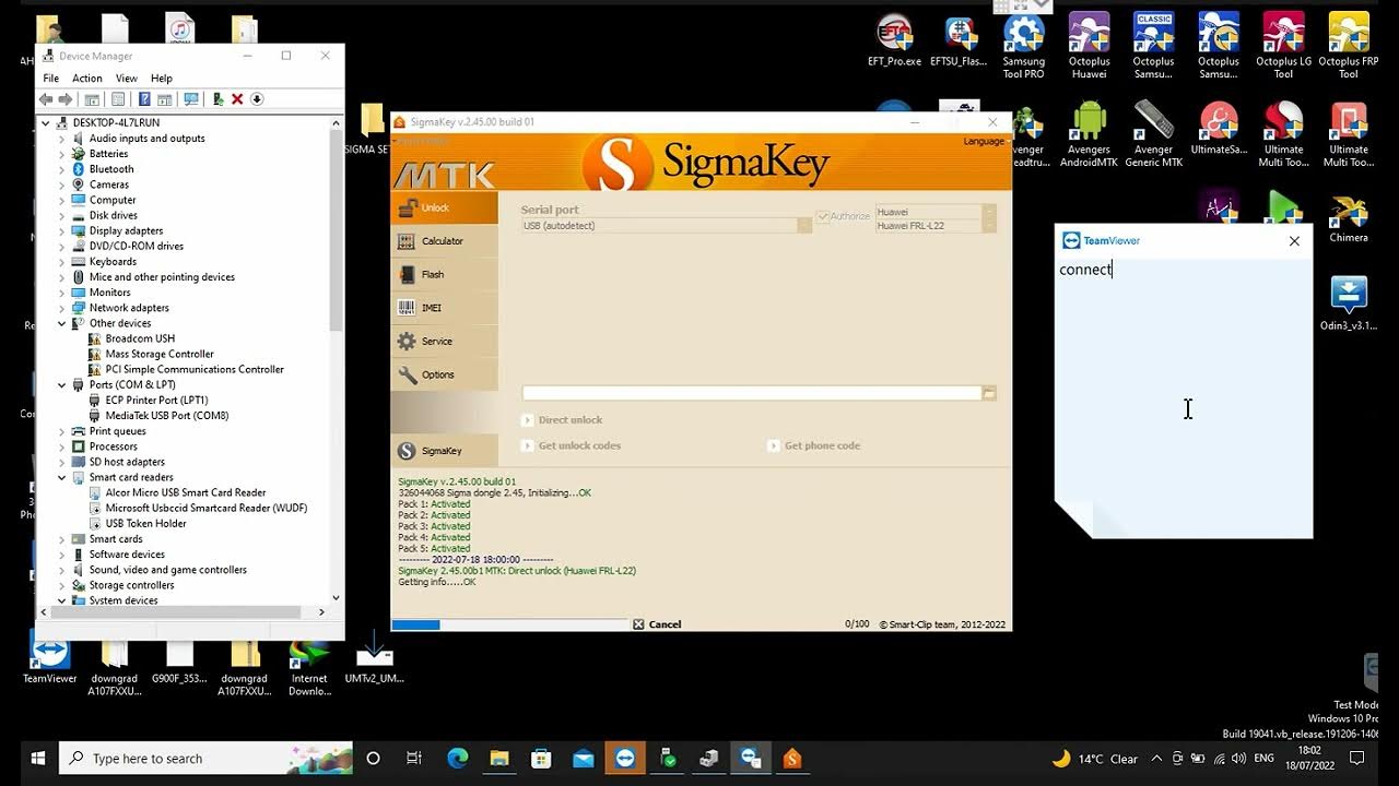 Huawei Y9a FRLL22 Netword Unlock Nck Country Code Done By TP Sigmakey
