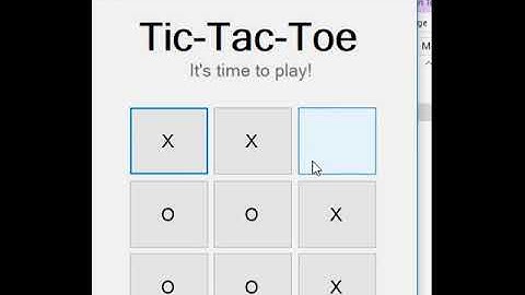 Tic-Tac-Toe Game - (C#) Windows Forms
