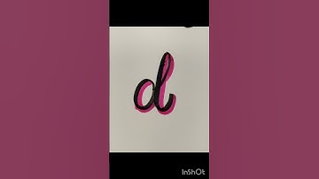 How to create unique lettering for different fonts (small d)#youtube