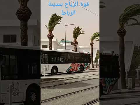 قوة الرياح بمدينة الرباط 