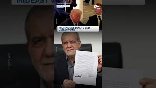 US and Iranian presidents sign deal aiming to end war