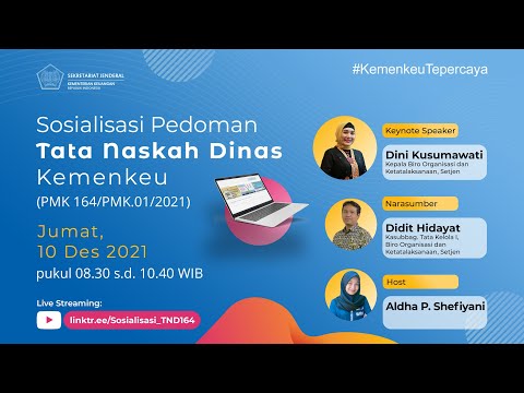 [SOSIALISASI] Pedoman Tata Naskah Dinas Kemenkeu