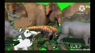 Biggest Faster The Big Larger Animal Stampede Green Screen