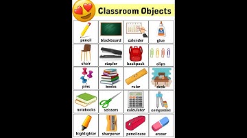 Classroom objects vocabulary #classroomobjects #shorts