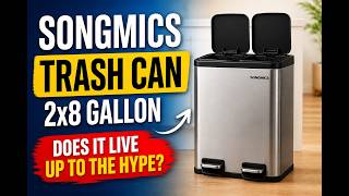 SONGMICS Trash Can 2x8 Gallon - Does It Live Up to the Hype screenshot 5