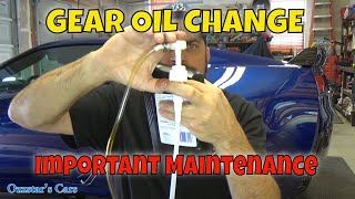 Corvette C7 Rear Differential Gear Oil Change You Can Do