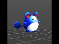 NDS Style Pokémon - Marill #nintendo #nintendoswitch2 #smashbros #pokemon #blender #animation