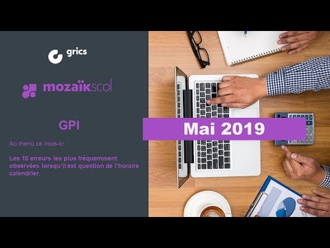 Webinaire mensuel - Gestion scolaire - GPI, 10 erreurs... (mai 2019)