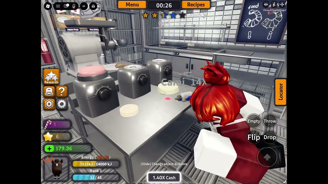 Playing the generic cooking game! (At the end that girl did my dads order wrong lol