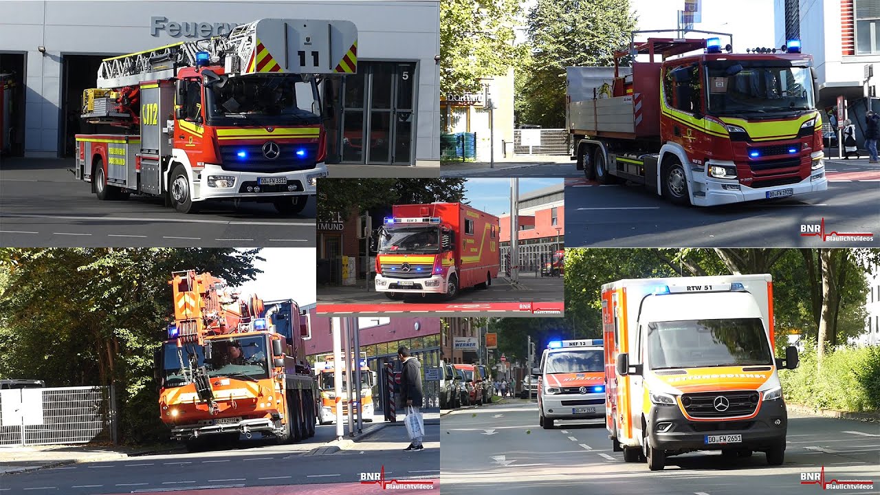 [SE Bergung, ELW2 uvm.] Einsatzfahrten Feuerwehr, Rettungsdienst und Polizei in Dortmund!