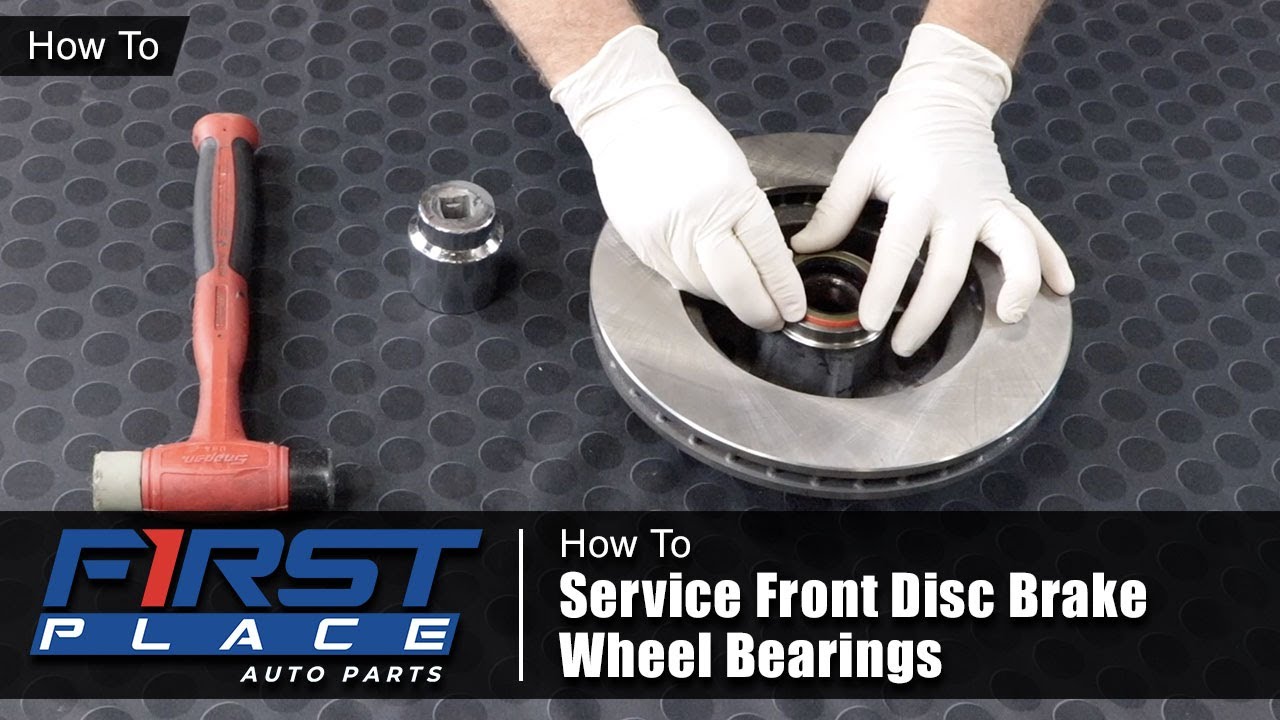 How to Service Front Disc Brake Wheel Bearings YouTube