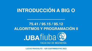 Algo2Mendez: Introducción al análisis de algoritmos