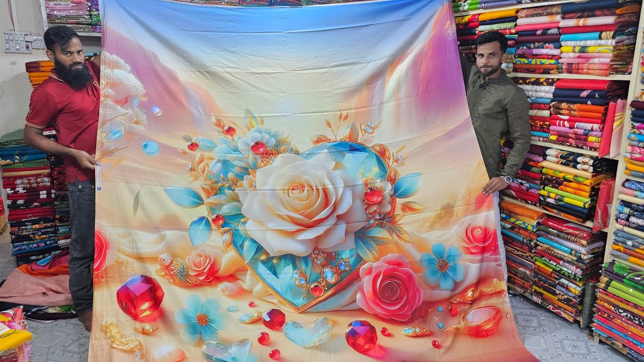 মাত্র ২৮০ টাকায় বেডশীট পাইকারি শেখেরচর বাবুরহাট বিছানার চাদর পাইকারি three piece wholesale market 