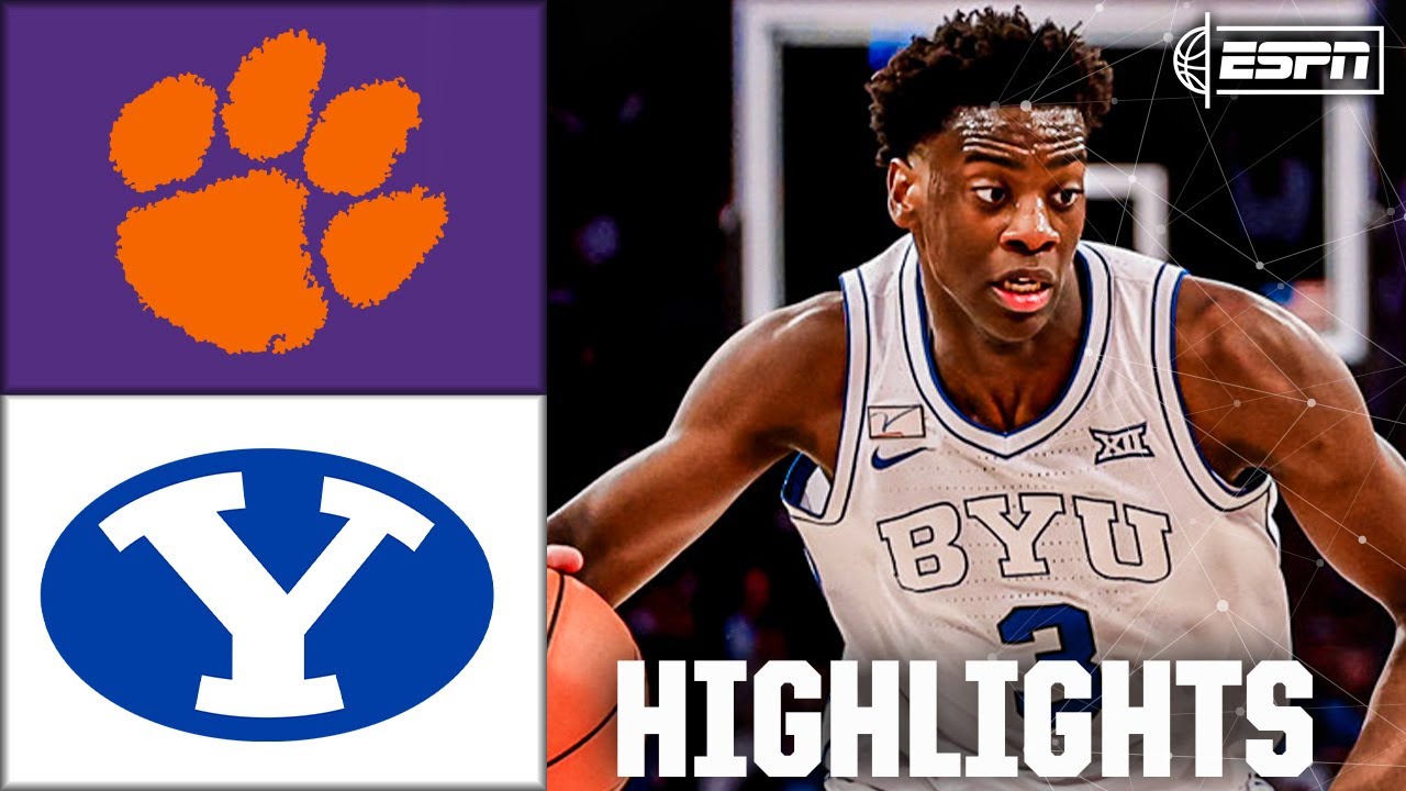 WILD FINISH 🍿 Clemson Tigers vs. BYU Cougars | Full Game Highlights | ESPN College Basketball