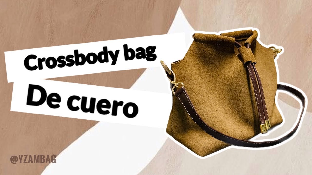 DIY cartera de cuero, paso a paso FÁCIL leather crossbody bag / bandolera