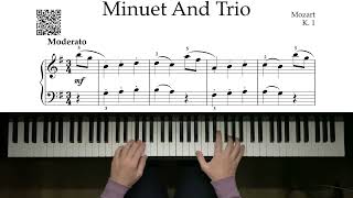 Mozart - K. 1 Minuet and Trio - 3036pts