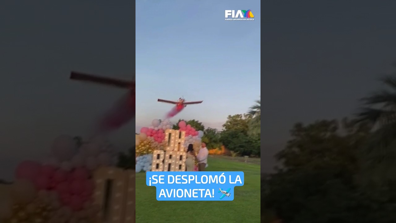 DE LA FIESTA A LA TRAGEDIA | Avioneta se desploma en la develación del sexo de un bebé;hay un muerto