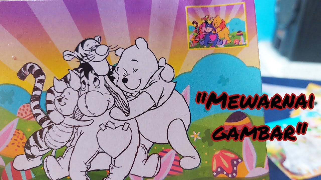Mewarnai Gambar Winnie The Pooh💕,Bagus Banget👍Alifa Comel