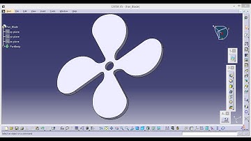 How to design a simple fan blade using catia