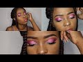 Pink and Purple Cut Crease Makeup Tutorial