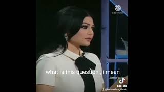 Lebanese singer Haifa wehbe confronts interviewer who asked her about religion