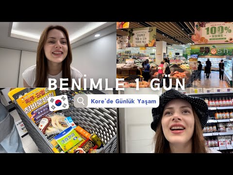 Kore’de Market Alışverişi | Benimle Bir Gün Vlog #güneykore