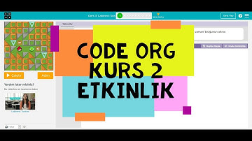 Code.org Kurs 2 Etkinlik 1 - 2 - 5 - 9 - 12 - 14 - 15 - 18 Cevapları - Code.org Course 2