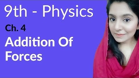 Matric Part 1 Physics, ch 4, Addition of Forces - Physics Ch 4- 9th Class Physics
