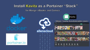 Install Kavita as a Portainer "Stack" and create Libraries...