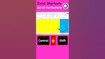 How to Scroll Horizontally in Excel | How to Scroll sideways in Excel