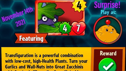 PvZ Heroes - Surprise! - November 14th 2021 - Daily Challenge Solution (Day 6)