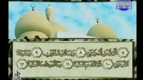 سورة البلد 90 - 114 محمد أيوب - قناة المجد للقرآن الكريم