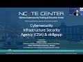 Ncyte member meeting  cybersecurity infrastructure security agency cisa  skillsgapp