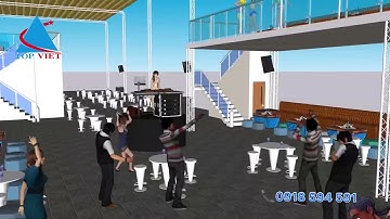 Thi công âm thanh ánh sáng màn hình led quán bar vũ trường