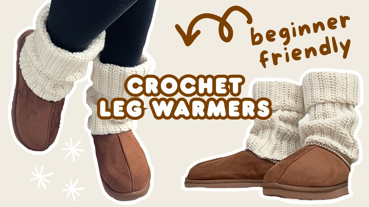 как вязать крючком гетры для НАЧИНАЮЩИХ ❄️🍂 простой урок по вязанию крючком на осень | Вдохновени...