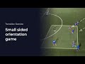 Small sided orientation game  soccer coaching drill