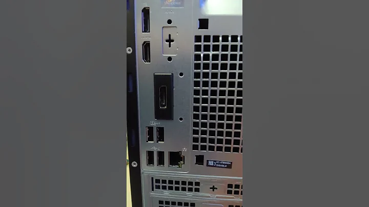 Dell Pro Tower QCT1250 External Ports