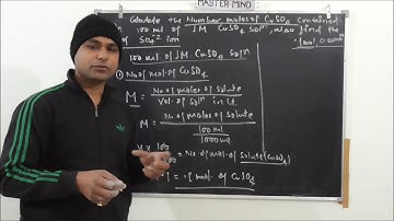R.C.M. Solutions (Chapter-1 Q-06) Calculate the number of moles of CuSO4
