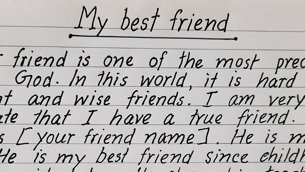 03 Best Speech on My Best Friend - English Insane