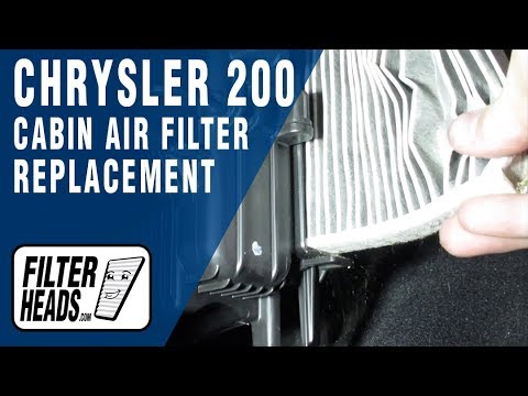 How to Replace Cabin Air Filter 2015 Chrysler 200
