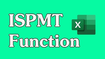 How to Use the ISPMT Function in Excel
