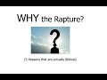 Why a rapture must take place before the seals are opened