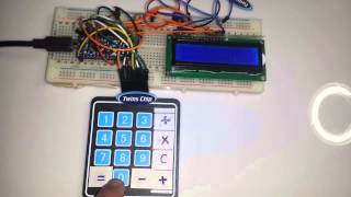 Twins Chip  Calculator For Arduino آلة حاسبة باستخدام لوحة الآردوينو