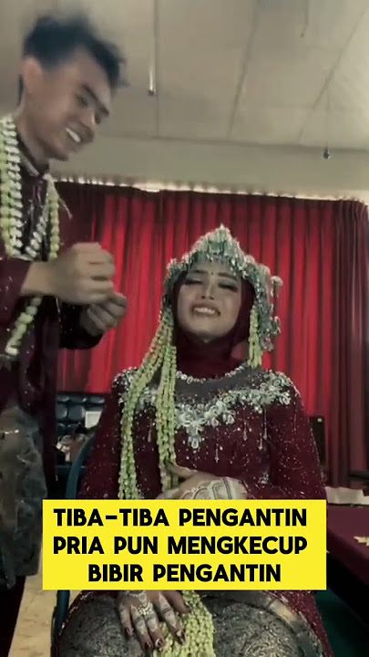 pengantin pria cium pengantin wanita saat malam pertama ‼️ #pengantinviral #nikah #romantis #manten