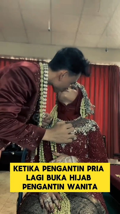 pengantin pria cium pengantin wanita saat malam pertama ‼️ #pengantinviral #nikah #romantis #manten