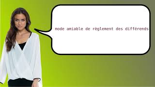 How to say 'alternative dispute resolution' in French?