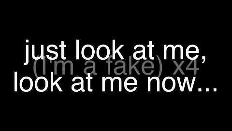 I'm a fake- The Used (lyrics on screen)