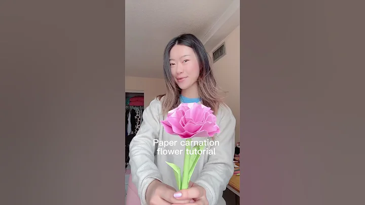 Paper carnation flower tutorial 🌺